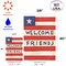 Patriotic Welcome Friends Decorative Patriotic Double Sided Flag